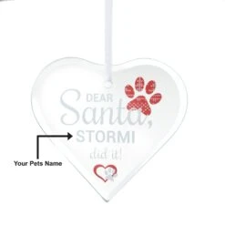 Frisco "Dear Santa" Glass Personalized Ornament -Frisco 295089 PT4. AC SS1800 V1630332089