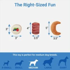 Frisco Brunch Pastry Plate Plush Squeaky Dog Toy 8 Frisco Brunch Pastry Plate Plush Squeaky Dog Toy -Frisco 297262 PT2. AC SS1800 V1643916710