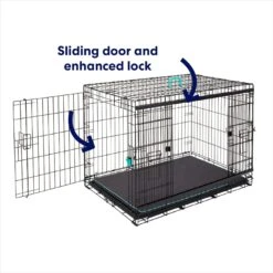 Frisco Heavy Duty Enhanced Lock Sliding Double Door Fold & Carry Wire Dog Crate & Mat Kit 12 Frisco Heavy Duty Enhanced Lock Sliding Double Door Fold & Carry Wire Dog Crate & Mat Kit -Frisco 297461 PT3. AC SS1800 V1633114897