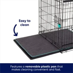 Frisco Heavy Duty Enhanced Lock Sliding Double Door Fold & Carry Wire Dog Crate & Mat Kit 13 Frisco Heavy Duty Enhanced Lock Sliding Double Door Fold & Carry Wire Dog Crate & Mat Kit -Frisco 297461 PT4. AC SS1800 V1633115628