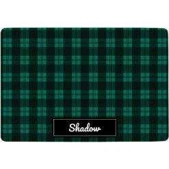 Frisco Plaid Personalized Dog & Cat Placemat