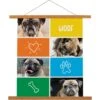 Frisco Personalized Woof Canvas Poster With Wood Hanger, 16" X 20" -Frisco 300964 MAIN. AC SS1800 V1636048044