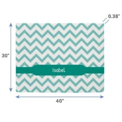 Frisco Personalized Subtle Chevron Sherpa Cat & Dog Blanket, 30" X 40" -Frisco 303836 PT1. AC SS1800 V1637165850