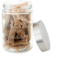 Frisco Paw Print Glass Personalized Treat Jar With Lid, 5 Cup, 40oz 10 Frisco Paw Print Glass Personalized Treat Jar With Lid, 5 Cup, 40oz -Frisco 309522 PT3. AC SS1800 V1645206096