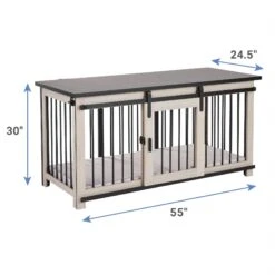 Frisco "Rockford" Dog Crate Credenza & Mat -Frisco 315187 PT3. AC SS1800 V1634217787