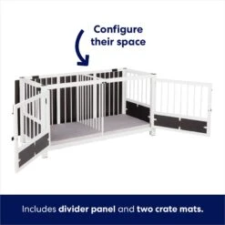 Frisco "Roma" Dog Crate Credenza & Mat -Frisco 315189 PT4. AC SS1800 V1636564342