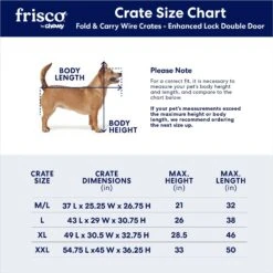 Frisco XX-Large Heavy Duty Enhanced Lock Double Door Wire Dog Crate, Fold & Carry Wire Dog Crate & Mat Kit, 54" -Frisco 318116 PT2. AC SS1800 V1634322381