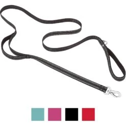 Frisco Outdoor Premium Ripstop Nylon Dog Harness With Pocket & Frisco Outdoor Nylon Reflective Comfort Padded Dog Leash -Frisco 319306 PT5. AC SS1800 V1631142690