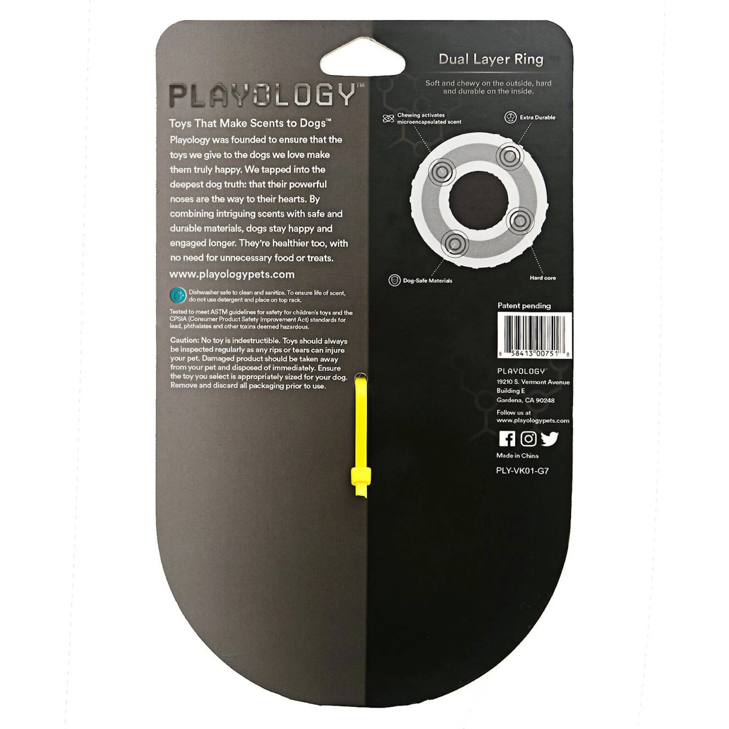 Frisco Cow Plush Squeaky Dog Toy & Playology Scented Dual Layer Ring Dog Toy 8 Frisco Cow Plush Squeaky Dog Toy & Playology Scented Dual Layer Ring Dog Toy - Image 6