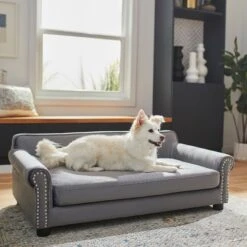 Frisco Sofa Pet Bed With Removable Cover & Frisco Eyelash Cat & Dog Blanket -Frisco 319504 PT4. AC SS1800 V1630625195