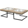 Frisco Premium Wood Elevated Stainless Steel Double Diner Dog & Cat Bowl 2 Frisco Premium Wood Elevated Stainless Steel Double Diner Dog & Cat Bowl -Frisco 331490 MAIN. AC SS1800 V1657656892