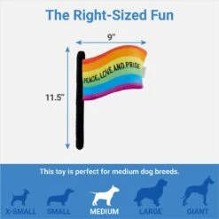 Frisco Pride Flag Flat Squeaky Dog Toy 6 Frisco Pride Flag Flat Squeaky Dog Toy -Frisco 331640 PT1. AC SS1800 V1649785014