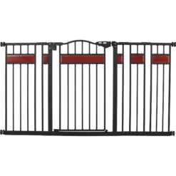 Frisco Wood Accents Extra Wide Auto-close Pet Gate, 30-in -Frisco 352631 PT2. AC SS1800 V1657657094