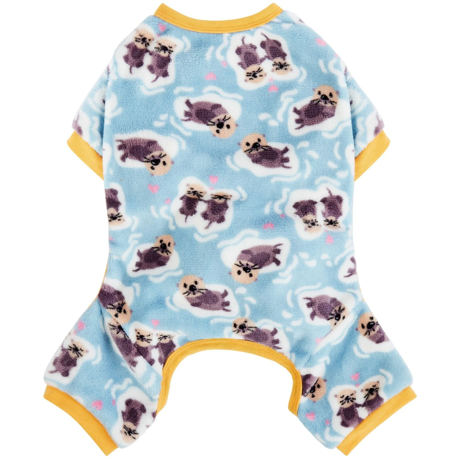 Frisco Love Otters Dog & Cat Fleece Pajamas 6 Frisco Love Otters Dog & Cat Fleece Pajamas - Image 4