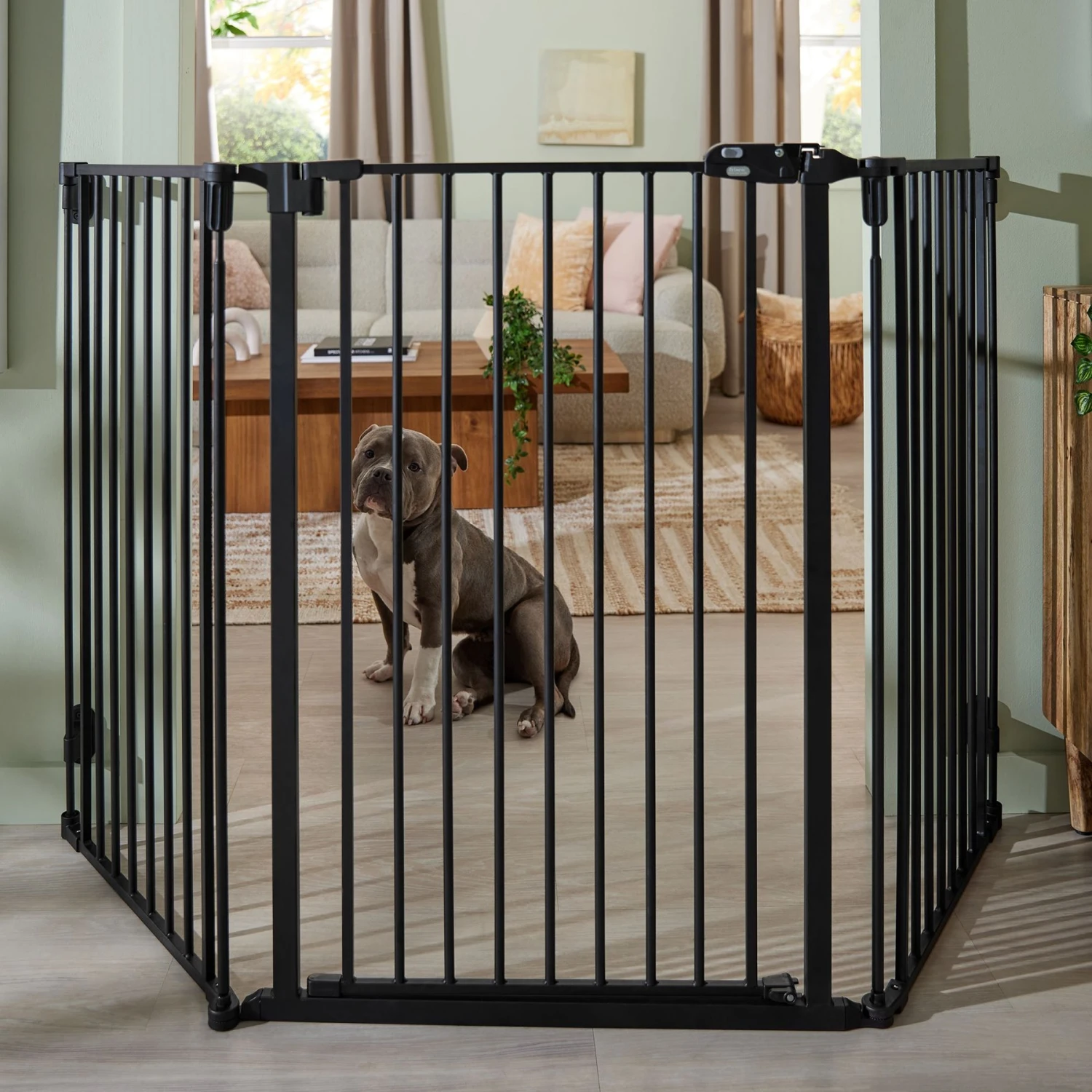 Frisco Steel 3-Panel Configurable Gate, 41-in Height 6 Frisco Steel 3-Panel Configurable Gate, 41-in Height - Image 4