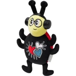 Frisco Valentine Jammin' Ladybug Plush Squeaky Dog Toy