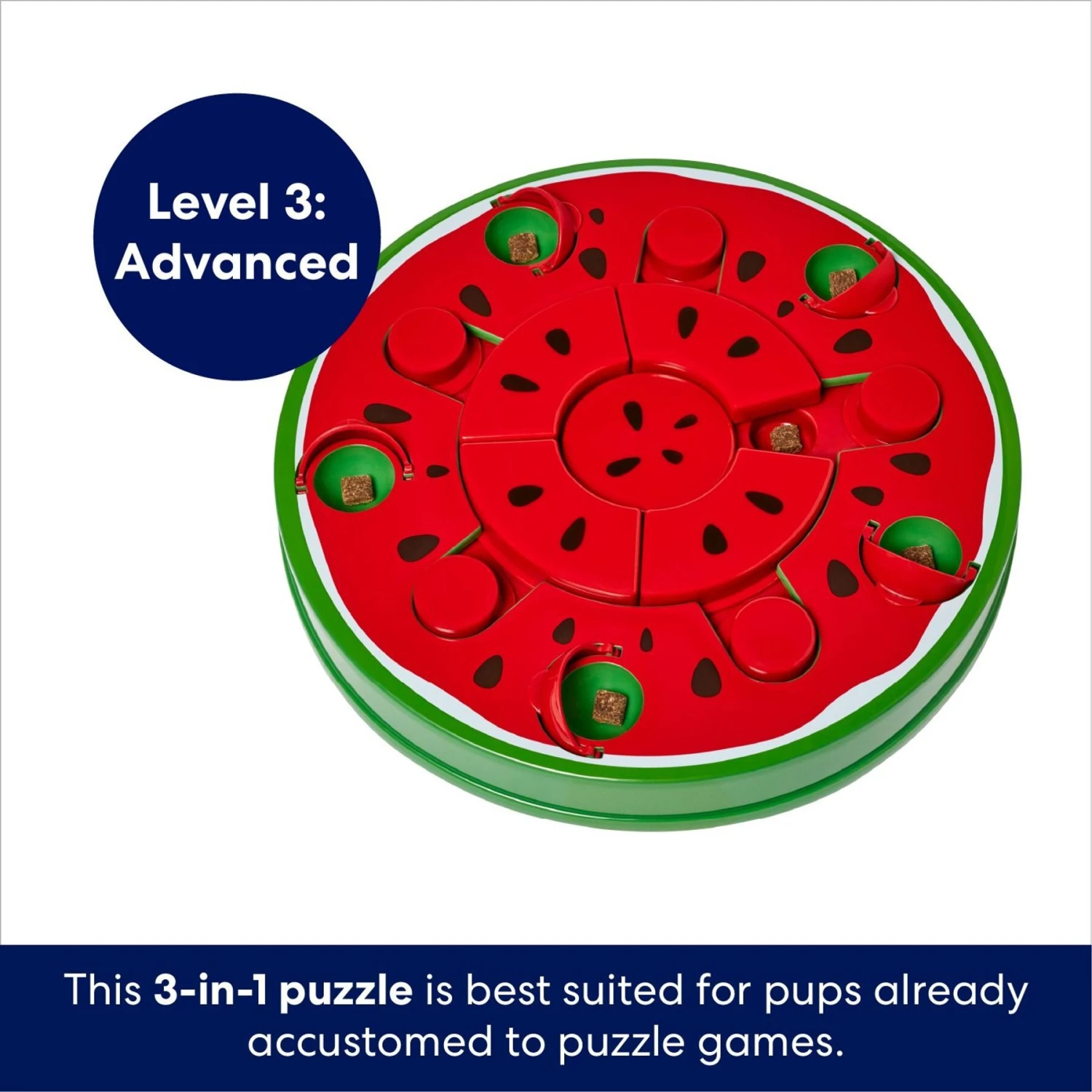 Frisco Watermelon Interactive Puzzle Dog Toy, Advanced 7 Frisco Watermelon Interactive Puzzle Dog Toy, Advanced - Image 5