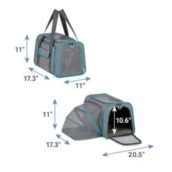 Frisco Single Soft Sided Expandable Airline Approved Dog & Cat Carrier -Frisco 541670 PT1. AC SS1800 V1665150789