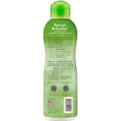 TropiClean Luxury 2 In 1 Papaya & Coconut Pet Shampoo & Conditioner & Frisco Cat & Dog Bristle Brush -Frisco 575094 PT2. AC SS1800 V1657660395