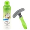 TropiClean Lime & Coconut Deshedding Dog Shampoo & Frisco Shedding Rake Dog & Cat Brush -Frisco 575102 MAIN. AC SS1800 V1657660395