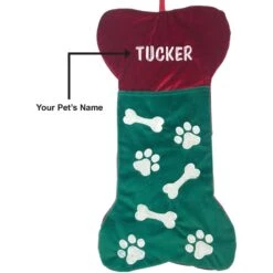 Frisco Personalized Bone Shaped Holiday Dog Stocking -Frisco 582558 PT2. AC SS1800 V1663018136