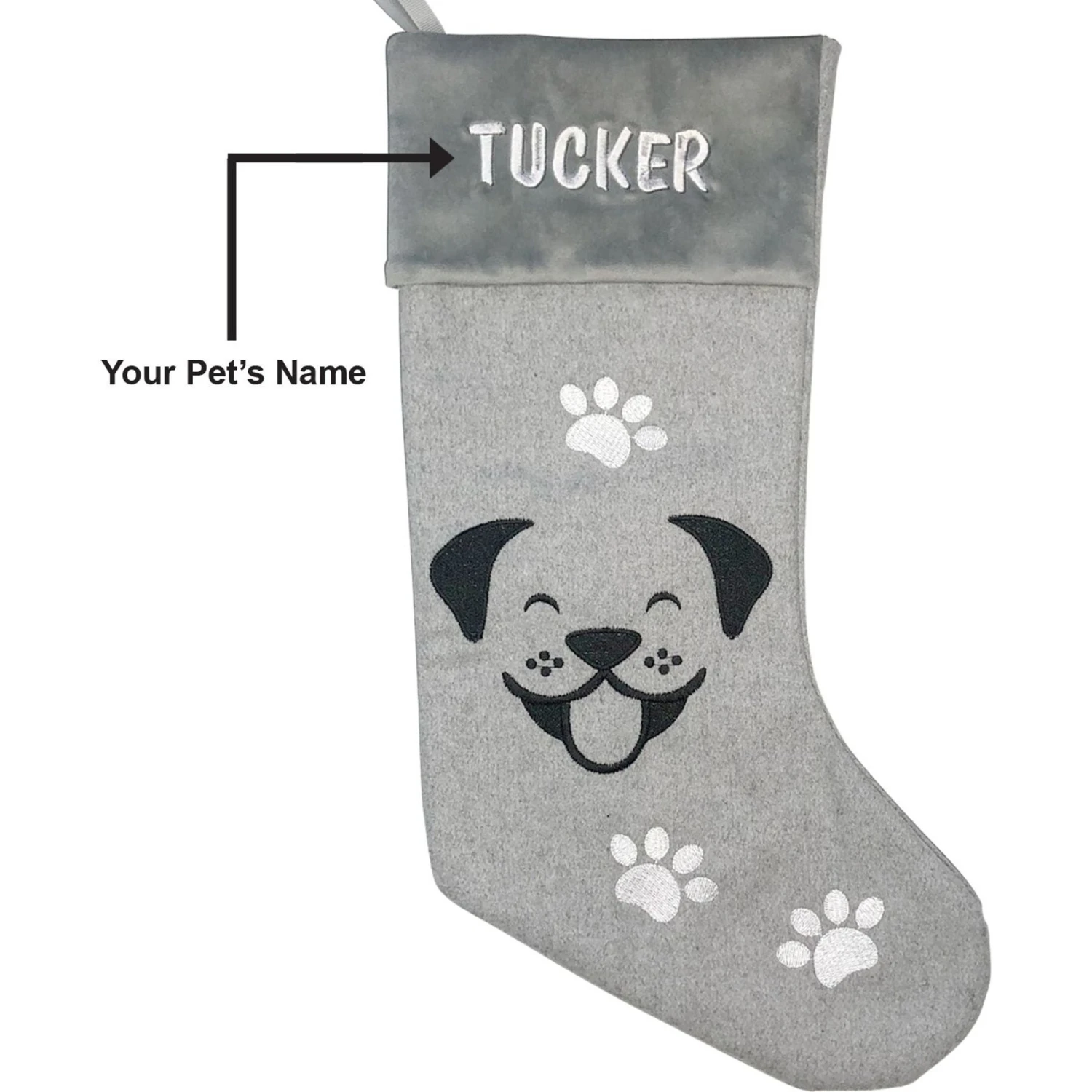 Frisco Personalized Happy Dog Holiday Dog Stocking 5 Frisco Personalized Happy Dog Holiday Dog Stocking - Image 3