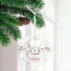 Frisco "Holiday Lights" Round Shaped Personalized Ornament -Frisco 582638 PT2. AC SS1800 V1697131930