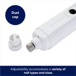 Rechargeable Cordless Cat & Dog 3-Speed Nail Grinder, White 11 Rechargeable Cordless Cat & Dog 3-Speed Nail Grinder, White -Frisco 729774 PT2. AC SS1800 V1687894786