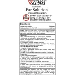 Zymox Ear Infection Solution With .5% Hydrocortisone For Dogs & Cats, 1.25-oz Bottle & Frisco Ear Wipes For Dogs, 100 Count -Frisco 808334 PT3. AC SS1800 V1679065302