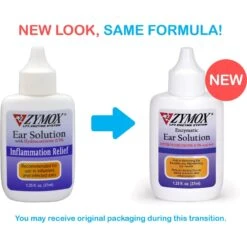 Zymox Ear Infection Solution With .5% Hydrocortisone For Dogs & Cats, 1.25-oz Bottle & Frisco Ear Wipes For Dogs, 100 Count -Frisco 808334 PT4. AC SS1800 V1679065304