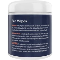 Zymox Ear Infection Solution With .5% Hydrocortisone For Dogs & Cats, 1.25-oz Bottle & Frisco Ear Wipes For Dogs, 100 Count -Frisco 808334 PT6. AC SS1800 V1679065301
