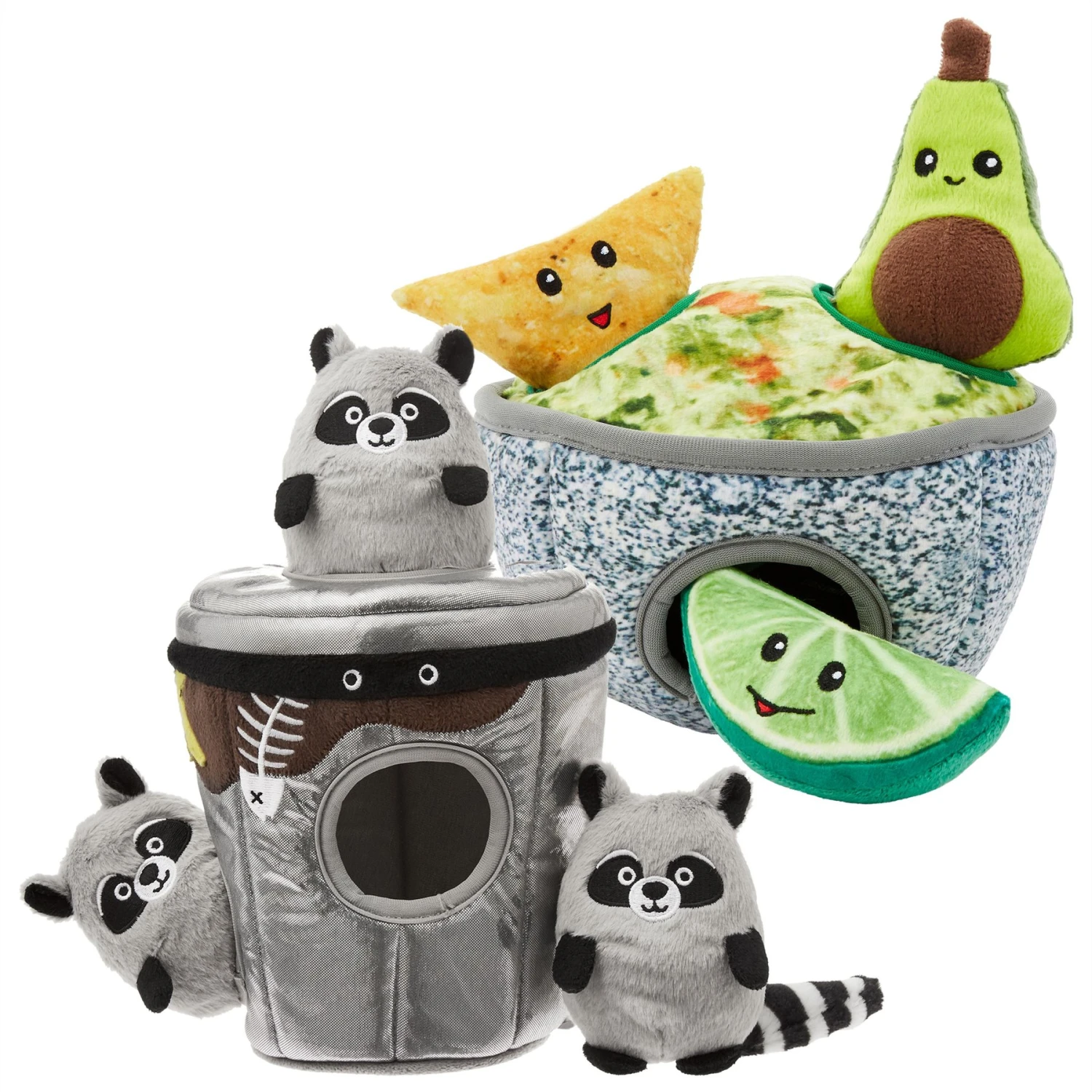 Frisco Trash Can & Raccoons Hide & Seek Puzzle Plush Squeaky Dog Toy & Frisco Guacamole Hide & Seek Puzzle Plush Squeaky Dog Toy 3 Frisco Trash Can & Raccoons Hide & Seek Puzzle Plush Squeaky Dog Toy & Frisco Guacamole Hide & Seek Puzzle Plush Squeaky Dog Toy