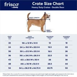 Frisco XX-Large Heavy Duty Double Door Wire Dog Crate, 54 Inch 11 Frisco XX-Large Heavy Duty Double Door Wire Dog Crate, 54 Inch -Frisco 97489 PT2. AC SS1800 V1667859374