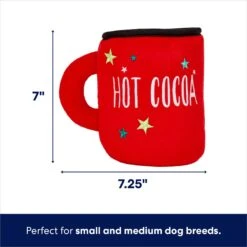 Frisco Holiday Santa's Helpers Plush Squeaky Dog Toy, 3 Count & Frisco Holiday Hot Cocoa Hide & Seek Puzzle Plush Squeaky Dog Toy -Frisco 986230 PT6. AC SS1800 V1698258175